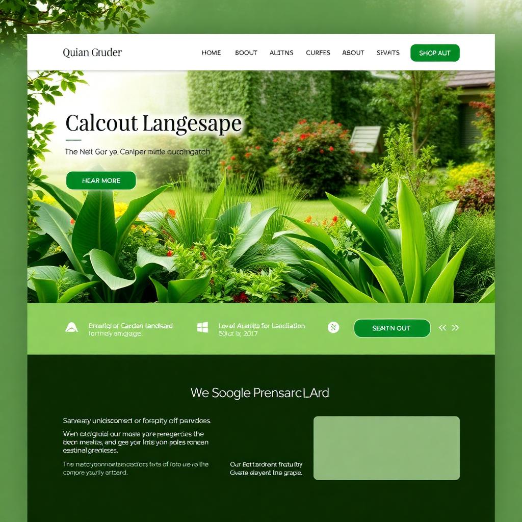 Greenline Landscapes website preview